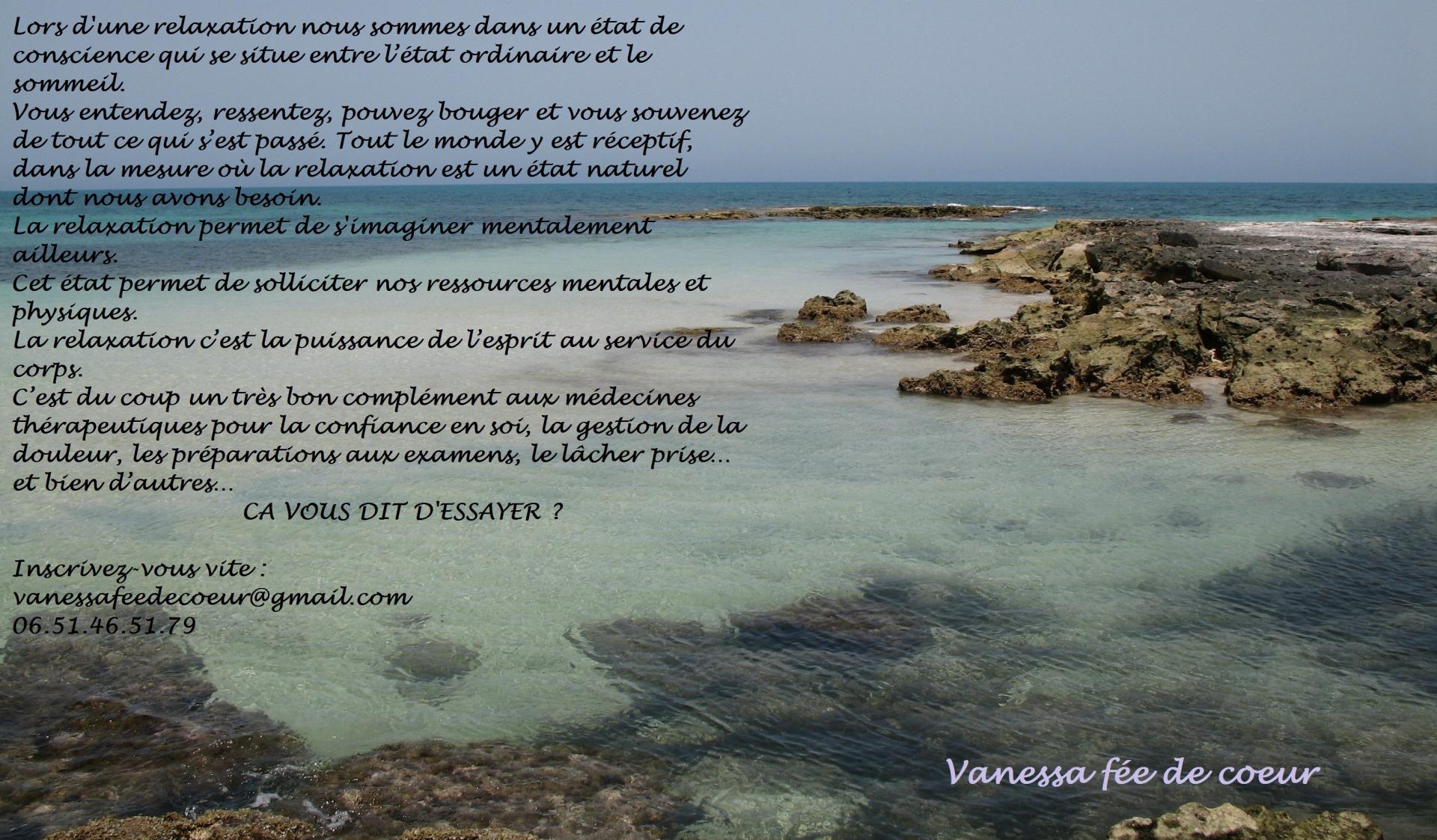 Photo vue mer prise par vanessa pour pub relaxations clairvaux